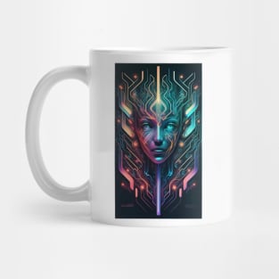 Abstract Cybernetic Fusion Mug